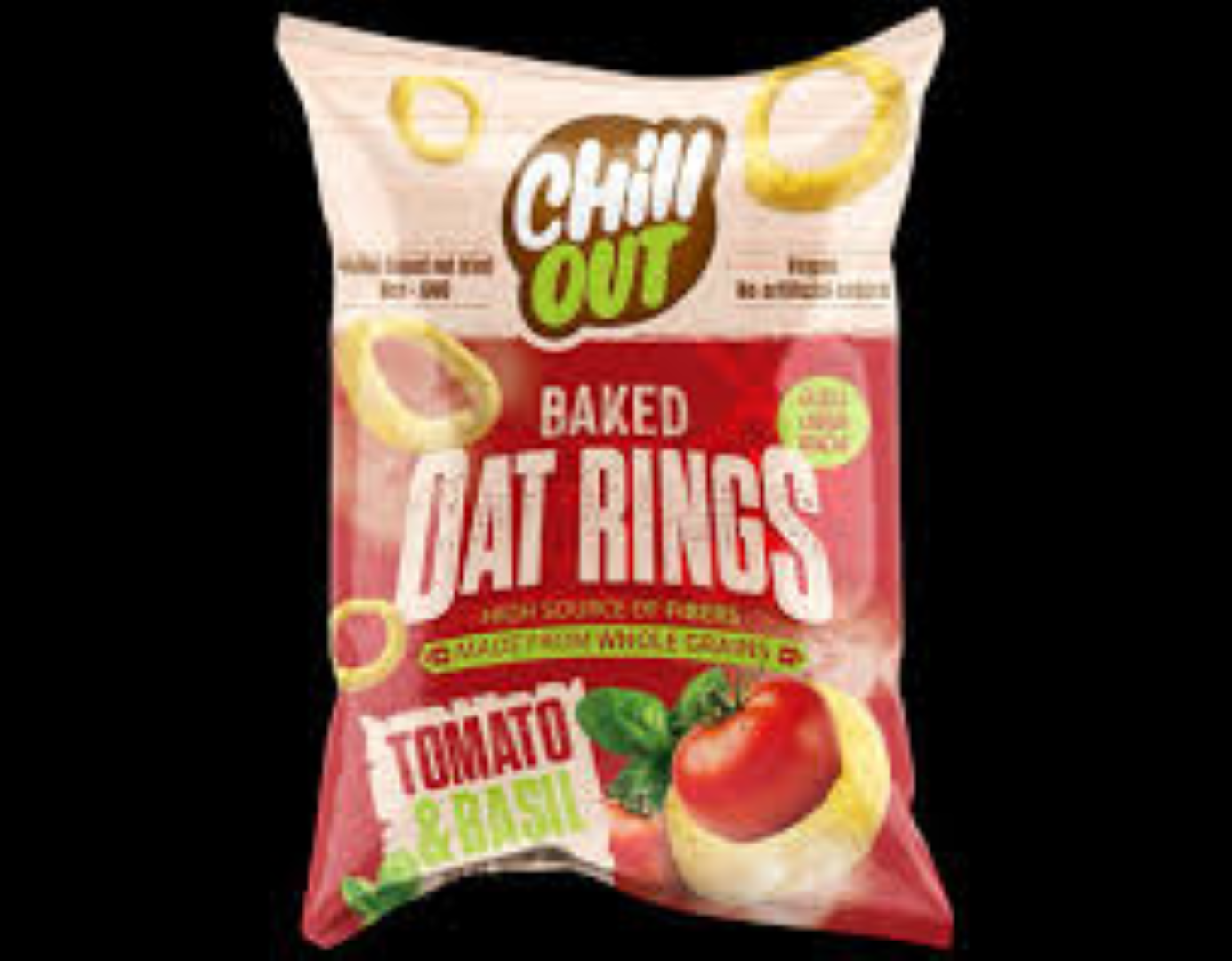 CHILL OUT BAKED OAT RINGS TOMATO N BASIL 60G